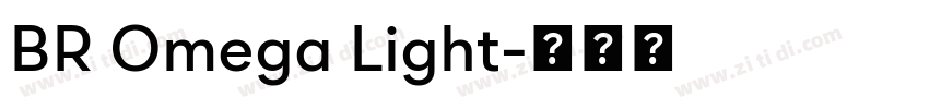 BR Omega Light字体转换